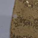 JYFLZQ Light Gold Sequin Tablecloth - 50" Small Round Sparkly Glitter Table Cover Overlay Shimmer Table Cloth, Perfect for Wedding, Birthday Party, Baby & Bridal Shower