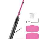 Schenley Steam Mop Cleaner Powerful - 15s Fast Heat-Up, Chemical-Free for Hardwood/Tile/Laminate & Floors/Walls, Washable Pads, 3 Modes for Carpet, Lightweight, Self-Standing, Sleek Design