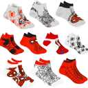 Marvel Spider-man Socks for Boys, 10 Pairs Low Cut Socks for Boys Ages 3-9