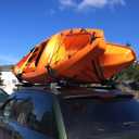Taelakeni 2 Pairs Kayak Carrier Racks, Universal Cars Kayak Roof J Bar Rack (4 Racks)