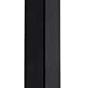 Anpean 12 Inch Square Ceiling Mounted Shower Arm and Flange, Matte Black