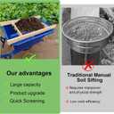 Large Soil Sifter,Rock Sifter, Soil Sifter for Gardening,Compost Sifter for Sand, Leaves & Compost, Fits Wheelbarrow (EXP 02/04/26)