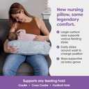 Boppy Nursing Pillow, Bare Naked - Larger, More Supportive Pillow for Breastfeeding and Bottle Feeding with Higher Lift; Baby Safety Alliance Verified