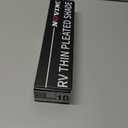 RV Door Thin Pleated Shade Replacement for Lippert Thin Shade Ready Entry Door, 12'' x 21'' RV Door Window Shade for RV Campers Travel Trailers to Protect RV Interior Privacy Block Sun Heat