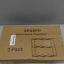 Stackable Water Bottle Organizer for Stanley 40 oz Tumbler, Water Bottle Holder for Cabinet, Pantry Kitchen Organizers and Storage for Stanley Cup Accessories, Tumbler Organizer and Rack, 3Pack (SPO-JM-3Pack)