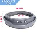 MDS47123608 WM8100HVA Washer Door Boot Gasket Seal Parts Compatible with LG Kenmore Washing Machine WM8000HVA/HWA, WM4070HVA/HWA,WM4270HWA, Replace AP5668418, 2673936, PS6448330