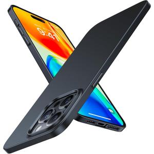 TORRAS Slim Fit Designed for iPhone 15 Pro Max Case 6.7 inch, Ultra-Thin 15 Pro Max Case 2023, Lightweight Hard PC Cover Phone Cases for iPhone 15 ProMax Case Matte Black, OriginFit