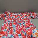 Women's Plus Size Summer Dress 2025 Maxi Off Shoulder Casual Floral Red Boho Smocked Long Flowy Dresses with Pockets, Size 16W