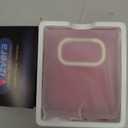 Vizvera for Samsung Galaxy Z Flip 7 Case with Ring Holder[Slim Design][Screen Protector][Hinge Protection] Translucent Matte Shockproof Protective Phone Case for Galaxy Z Flip 7(Ring Magenta)