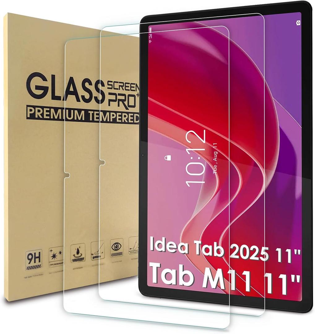 WD&CD 2 Pack Screen Protector Compatible with Lenovo Tab M11 11 Inch, Tempered Glass Film Anti Scratch Anti BubbleHigh Definition