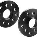 GAsupply 5X100 & 5X112 Wheel Spacers, Fit for Audi TT A3 A4 A6 A8 S4 S6 S8 Volkswagen Golf, 15mm Hubcentric Forged Spacer, Sphere Seat | Hub Bore 57.1mm (black)