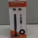 Digital TV Antenna for Smart Tv Indoor, 360 Reception Digital HDTV Antenna for Local Channels, Supports 1080P and 4K, Strong Magnetic Base -All TV (Orange)