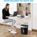 BONSEN Shredder for Home Office, 4 Gallons 8-Sheet Cross Cut Credit Card Shredder, Small Paper Shredder for Home Use, High Security Level P-4, ETL Certification (S3101)