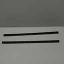 2PCS Heavy Duty Piano Hinge,18-Inch Black Continuous & Piano Hinges,0.05" Thickness,1.2" Open Width, Ideal for Folding Cabinet Doors, Black Stainless Furniture Hinges Includes 36pcs Screws