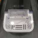 DUMOS Countertop Ice Maker with Handle, 26lbs/24H Portable Ice Machine, 9 Bullet Ice Cubes Ready in 6 Mins, Self-Cleaning, Quiet Compact Ice Maker for Home, Kitchen, RV, Camping, Black