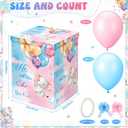 Kolldenn 35 Inch Giant Gender Reveal Gift Box Kit for Baby Shower Party, 23 Count