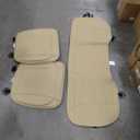 Leather Car Seat Cover For Skoda For Octavia A5 For Rapid Universal Accessories Car Seat Covers Set (Beige, Pack of 3, Front and Rear)