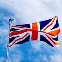 Homissor British Flag 3x5 Union Jack England Flags Embroidered Sewn Stripes United Kingdom UK Flag Heavy Duty Outdoor