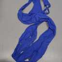 JOCKMAIL Men's Sexy Leotard Bodysuit Thong Hanging Neck Integrated Jumpsuit Underwear Thong Underwear Swimsuit Swimwear (Large, Blue)