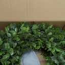 20" Boxwood Wreaths for Front Door,Artificial Spring Wreaths for Wall Window Porch Home Farmhouse St Patricks Day Indoor Outdoor Decoration,Suitable DIY Wreath for All Season (1, Mixed)