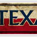 NOO Texas State Flag USA Wall Art Gift Vintage Retro Look Street Metal Sign Street Sign 4x16 inches