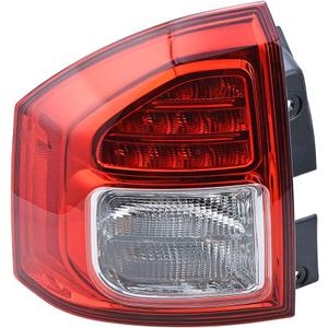 Rear Stop Brake Tail Light with Halogen Lamp Bulb Replacement for 2011 2012 2013 2014 Jeep Compass (Left Driver)