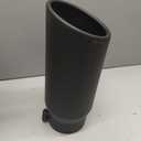 Exhaust Tip 5" Inlet, A-KARCK Exhaust Tailpipe Tip 5" Inlet 6" Outlet 15" Long Black Coating Bolt On for Pickup Truck Tailpipe