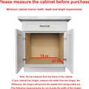 Sikarou Wood Pull Out Cabinet Organizer 14" W x 21" D, Heavy-Duty Sliding Drawers for Inside Cabinets Storage and Organization for Kitchen, Pantry, Bathroom
