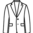 WANGYUE Mens Black Gold Button Blazer, Size XXL