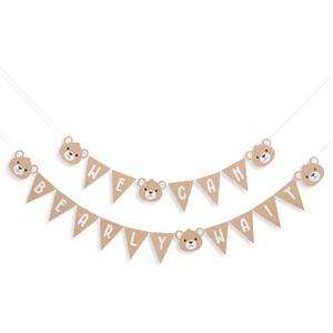 We Can Bearly Wait Banner - Bear First Party Decoration,Bear 1st Birthday Banner,Bear Gender Reveal Decorations (we can bearly wait)