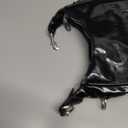 Y2K Women's Small Glossy Patent Leather Shoulder HandBag Crescent Purse Crossbody Bags