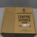 Portable Camping Shower Pump – Say Goodbye to Cold, Weak Camp Showers with This USB-Powered Kit Featuring a Solar-Warmed Collapsible Bucket, 90-Min Battery & Strong Pressure Keeping You Clean Outdoors