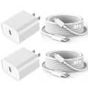 Fast iPhone Charger, iPhone Charger Fast Charging 2Pack Quick Chargers 6ft Long USB C to Lightning Cable Quick Charging Cord USB Charge Block Adapter for iPhone 14 Plus/14 ProMax/13 Mini 12/11/XS/iPad