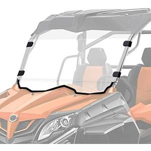 StarknightMT Scratch-Resistant UV-Resistant ZForce 800 Full Windshield - Compatible with CFMOTO ZForce 800 Trail 800 EX 2014-2022, 500 Trail 2016-2022, 1000 2018-2019 (Fits Roof)