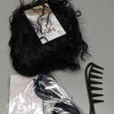 80s Heavy Metal Rock Wig - Unisex Long Curly Wig, Ideal for Halloween, Cosplay, Rock Costumes and Retro Parties (Black)