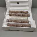 BOBOMOMO 62" Rustic Floor Lamp for Living Room, Retro Farmhouse Floor Lamp Rotary Switch, Resin Standing Lamp for Living Room, Corner, Dining Room, Bedroom, House (Light Walnut)