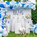 Something Blue Before I do Decal for Balloons Arch Peel and Stick - Something Blue Bridal Shower Decorations, Bridal Shower Sticker for Backdrop, Bachelorette Wedding Engagement Party Decorations