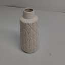 10 Inch White Ceramic Vase, Cute Flower Vase for Pampas Grass, Home, Living Room, Dining Table, Farmhouse, Office Decor, Bedroom, Table, and Kitchen Shelf