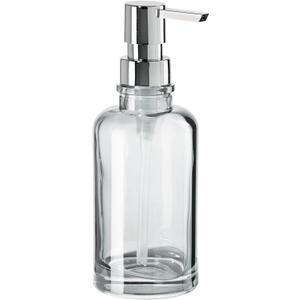 Oggi 12oz Round Glass Lotion and Soap Dispenser for Kitchen or Bath-Clear