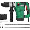 1-1/2" SDS-MAX Rotary Hammer Drill 13Amp Heavy-Duty for Concrete
9.0J Rotomartillo Corded Hammer Drill W/ Safety Clutch for Demolition Chipping,3 Functions,6-Speed,Vibration Control,2 Chisel