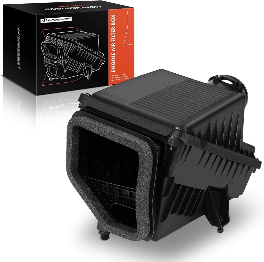 A-Premium Engine Air Filter Cleaner Box Housing without Air Strainer | Compatible with Chevrolet Silverado 2500 3500 HD 2011-2014 2016 & GMC Sierra 3500 HD 2011-2014 2016, V8 6.0L