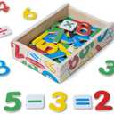 Melissa & Doug 37 Wooden Number Magnets in a Box