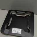 LOXP Adjustable Laptop Stand for Desk, Metal Foldable Laptop Riser, Ventilated Cooling Lectern, Ergonominc Computer Notebook Stand for Desk Compatible with 10-15.6 Laptops (Classic Black)