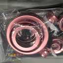 Polodunn for Ford Bronco Sport Accessories 2021-2024 (No fits Bronco), 11pcs Aluminum Alloy Knob Cover Trim Kit - A/C, Vol Tune, Air Vents, Headlight, Gear Shift & Mode Switch (Pink)