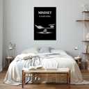 SKASNFAI Mindset Motivation Office Wall Art Zen Stone Canvas Print Pictures Wall Decor Framed Positive Quotes Posters for Living Room Bedroom Decoration (16L x 24W)