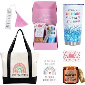 Teacher Appreciation Gifts, Best Teachers Gift for Women, Teacher Christmas Gifts, Unique Funny Thank You/Retirement/Christmas/Birthday Baskets Present for Teachers