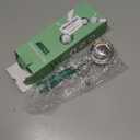 Saebye 2.7 OZ Scoop - #12 (1/3 Cup) - Disher, Ice Cream Scoop, Cookie Scoop - Portion Control - 18/8 Stainless Steel, Green Handle, For Cookie, Ice Cream, Meatball, Muffin, Cupcake, Vegetable Salad