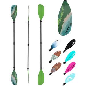 Adjustable Carbon Fiber Shaft Kayak Paddle, Kayaking Oars with Reinforced Nylon Blade for Adults, 4 Piece, 86in/220cm to 90in/230cm