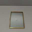 Double Picture Frames Gold Double Pictures Frame with Pressed Glass Photo Frame, Brass (5 x 7)