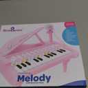 Love&Mini Pink Piano Toys for 1+Years Old Girls First Birthday Gifts Toddler Piano Music Toy Instruments with 24 Keys and Microphone